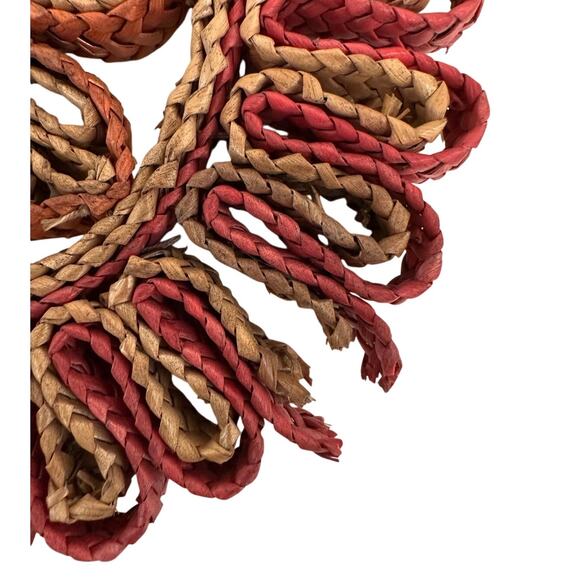 Rafia Straw Rattan Wicker Trivets Hot Pads-Set of 4! - Picture 4 of 7